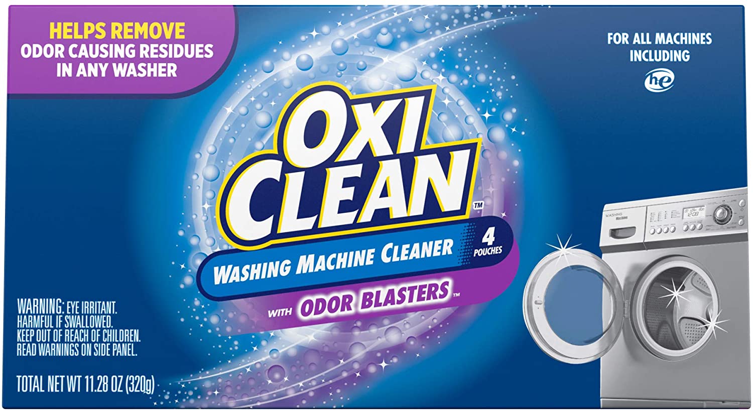 OxiClean Washing Odor-Eliminating Washing Machine Cleaner, 4-Count